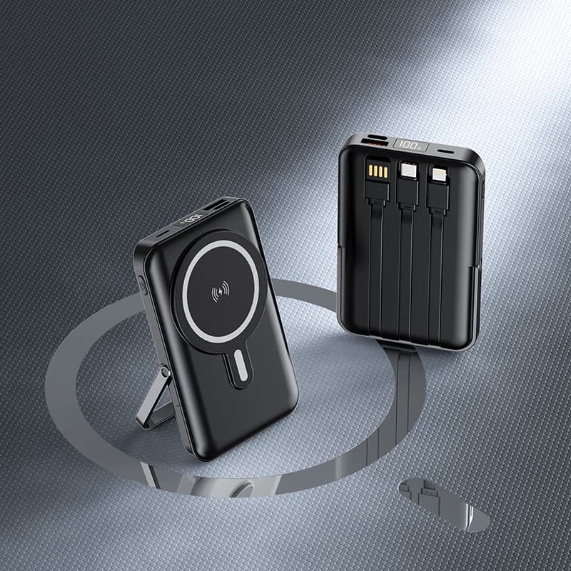 Built-in Cable Magnetic Power Bank With Stand WP051