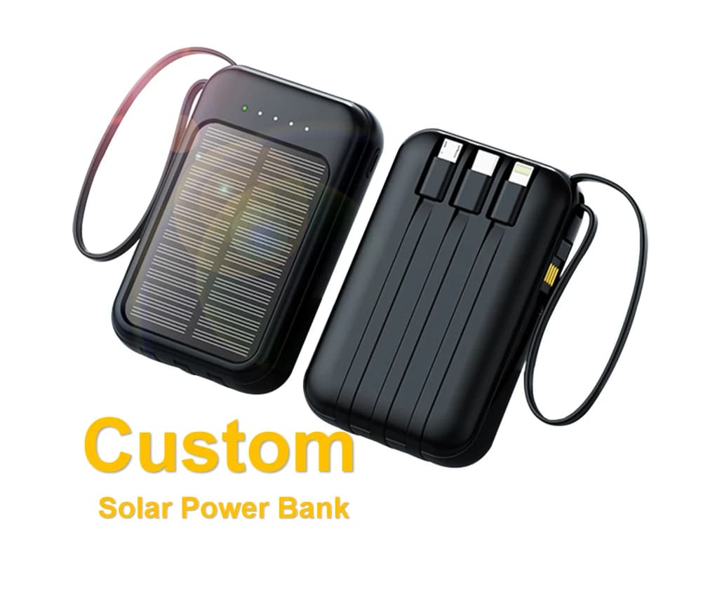 TOPTAI PF011 Built-in Cable Solar Power Bank