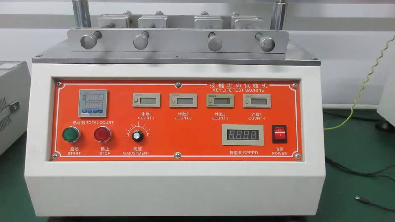 TOPTAI key life test machine used for repeated button durability testing