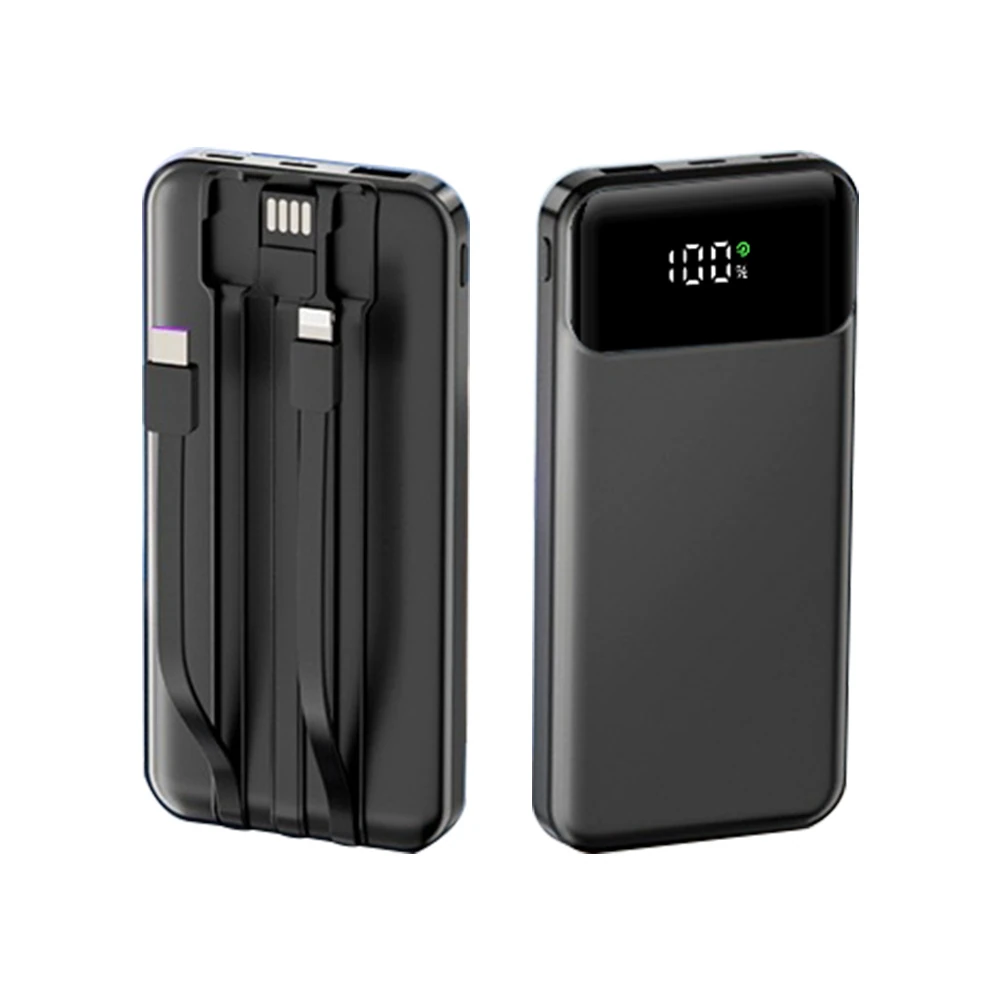 TOPTAI J10 Built in Cables Power Bank 10000mAh