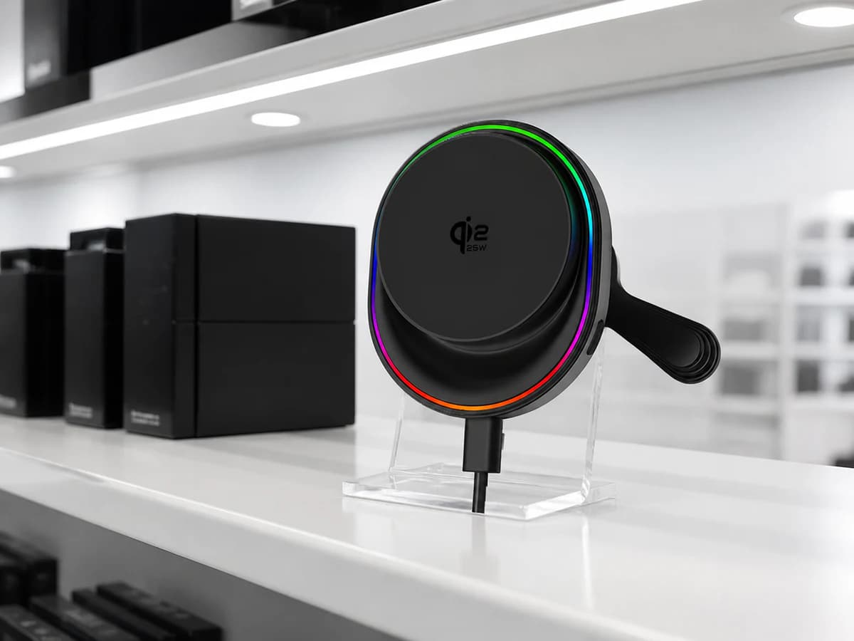TOPTAI C81 Qi2.2 wireless car charger in a wholesale distribution display
